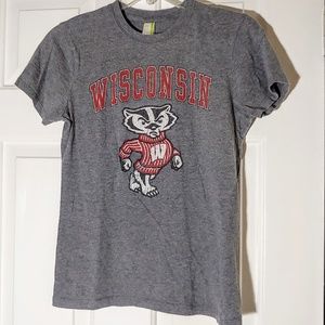 💙 5 for $20 💙 Gray WI Badgers Women's Fitted Tee